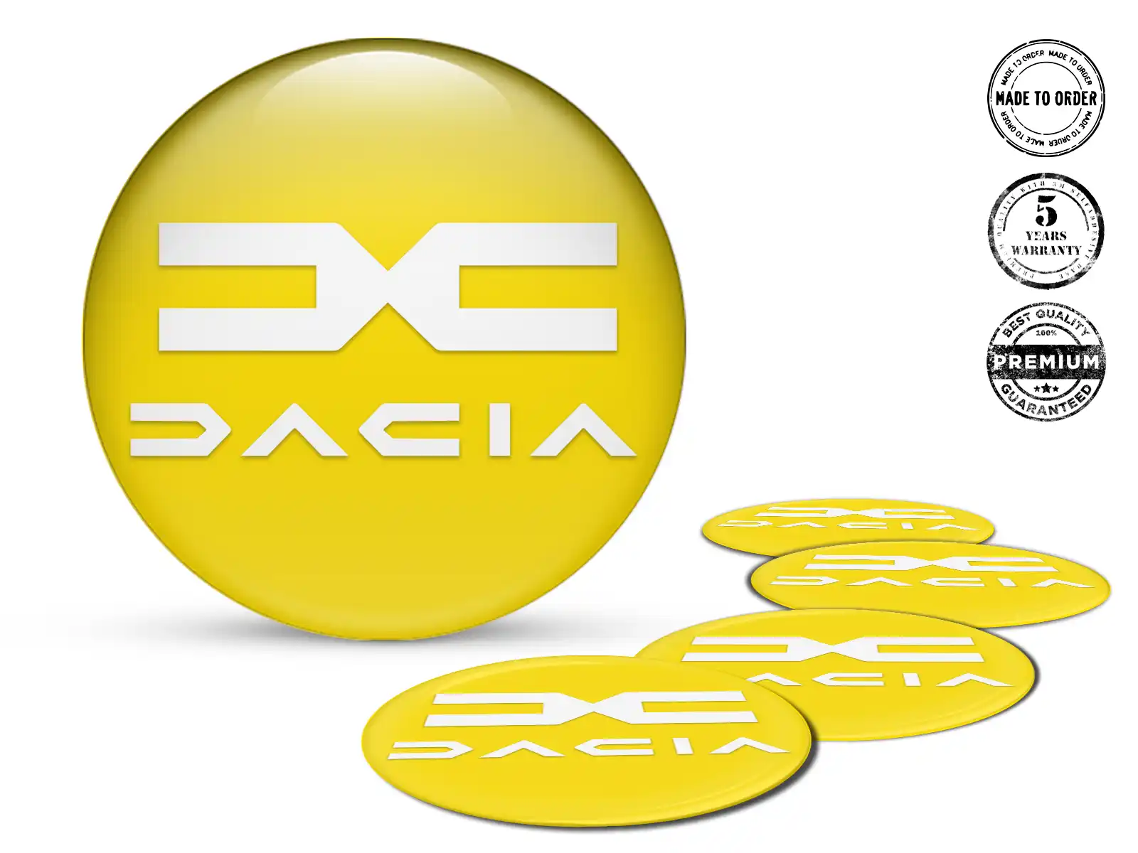 Dacia Felgenaufkleber Edition Epoxy-Dome-Upgrade